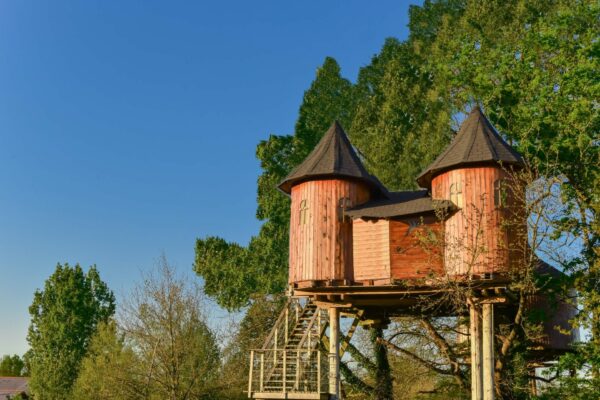 Une maison dans les branches dans la Vienne