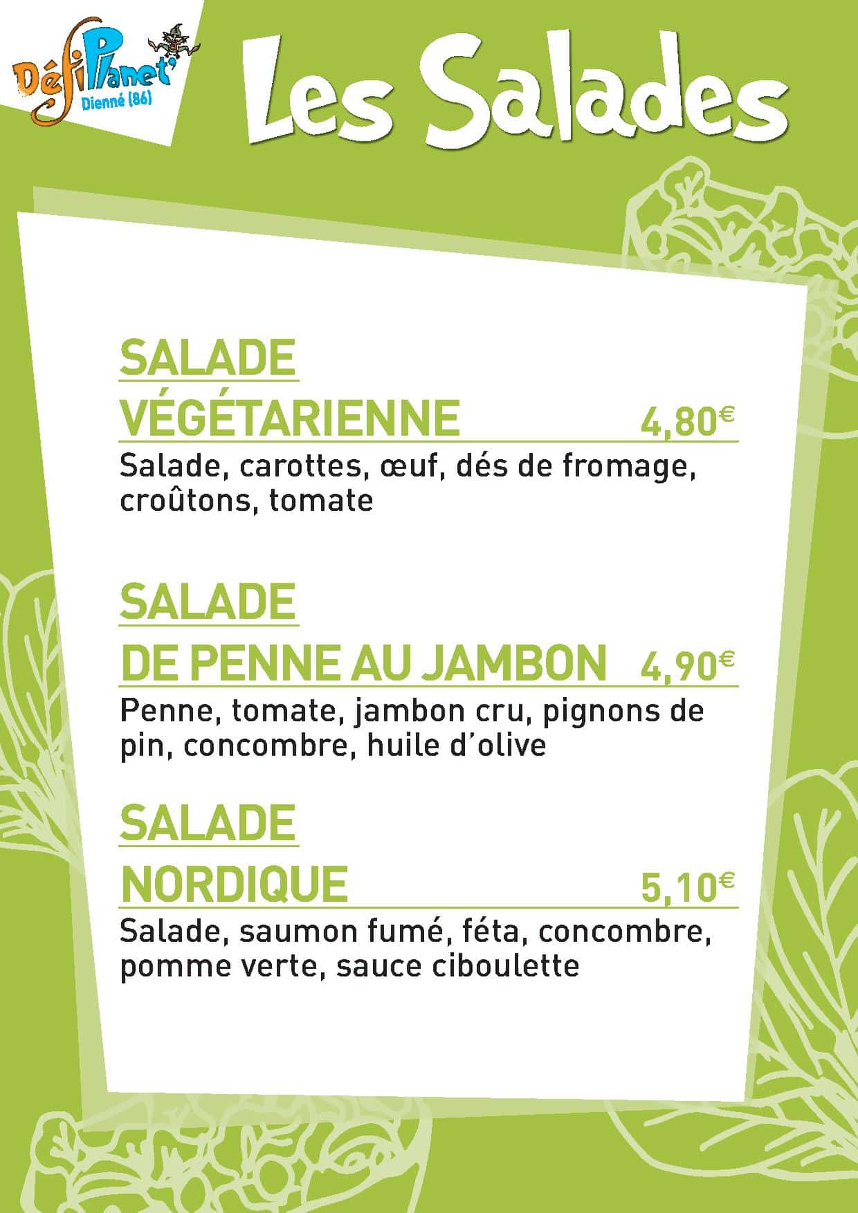 Carte SALADES 2018