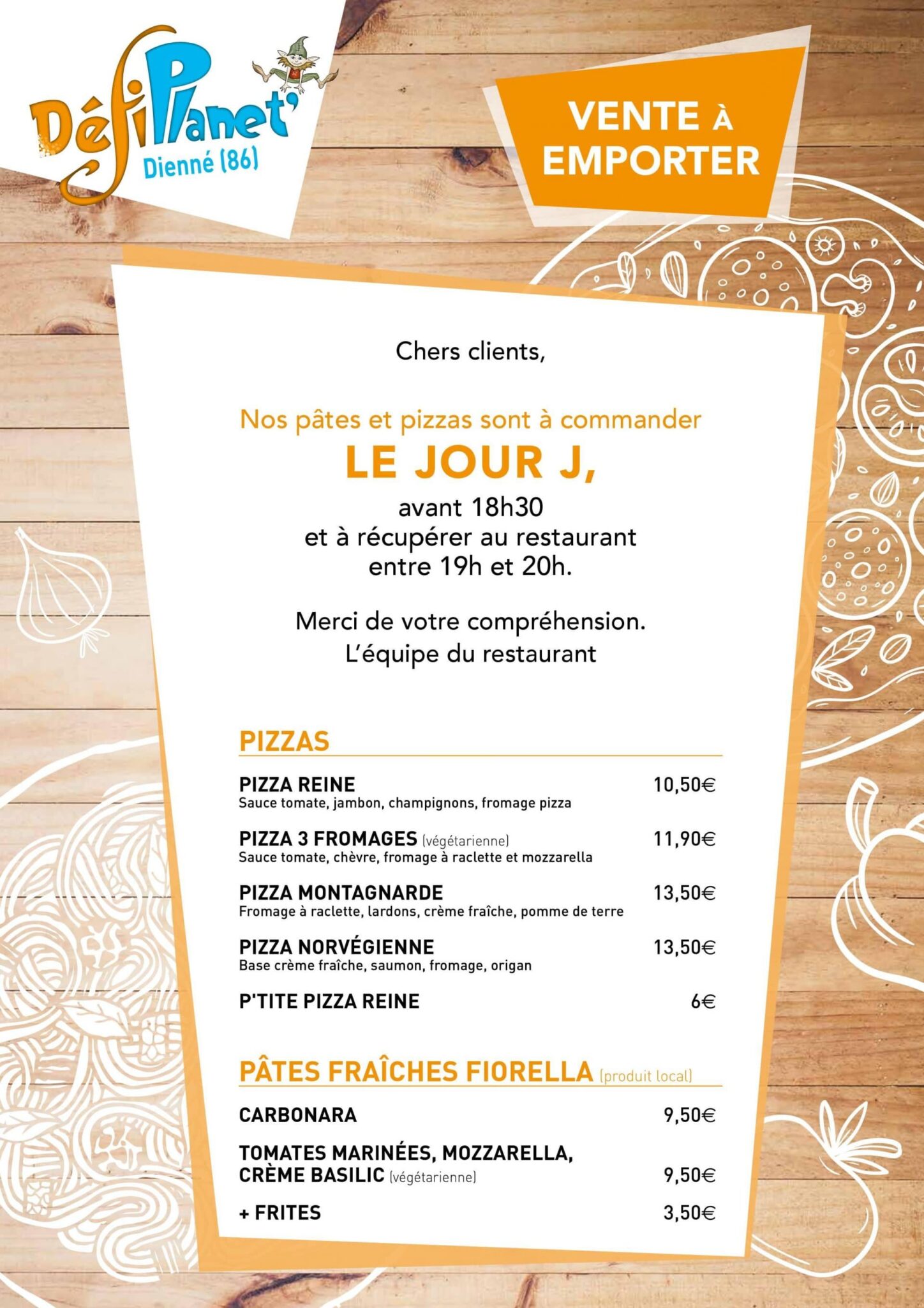 Vente à emporter