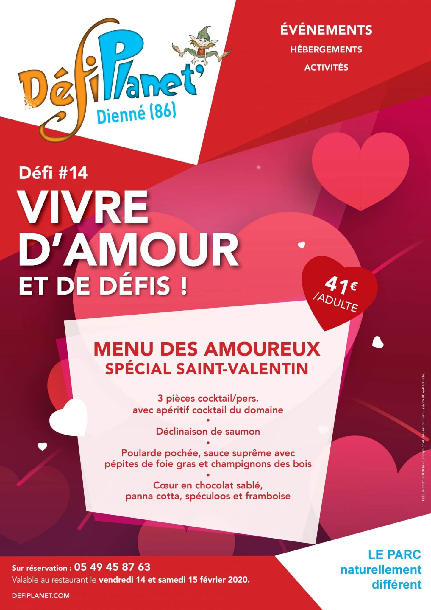 Menu Saint Valentin Menu Saint Valentin