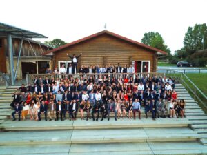 Les gradins de la salle des fustes, une super idée team building pour 200 personnes