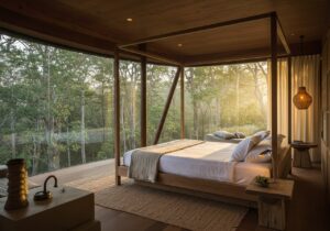 Vivez une nuit mémorable dans un manoir dans les arbres luxe offrant un cadre enchanteur et raffiné.