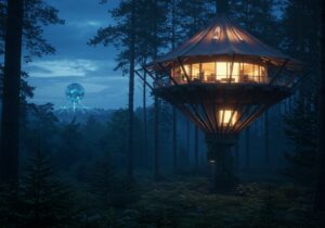 Des vacances mémorables en pleine nature avec un logement dans les arbres près du futuroscope.